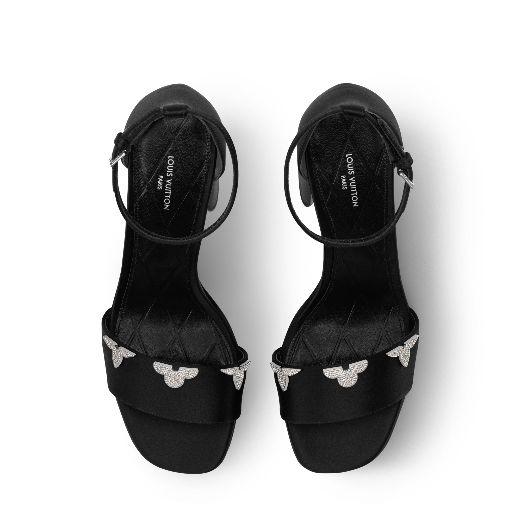 送料無料❗️ 美品❗️ LOUIS VUITTONブラックレザーサンダル26.5cm ウィメンズ ウィメンズ サンダル＆エスパドリーユ | ルイ・ヴィトン